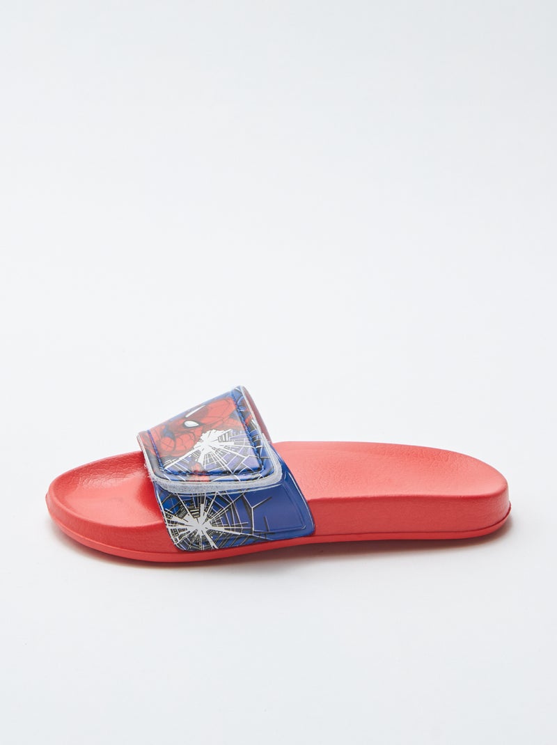 Sandales à large bride 'Spiderman' 'Marvel' ROUGE - Kiabi