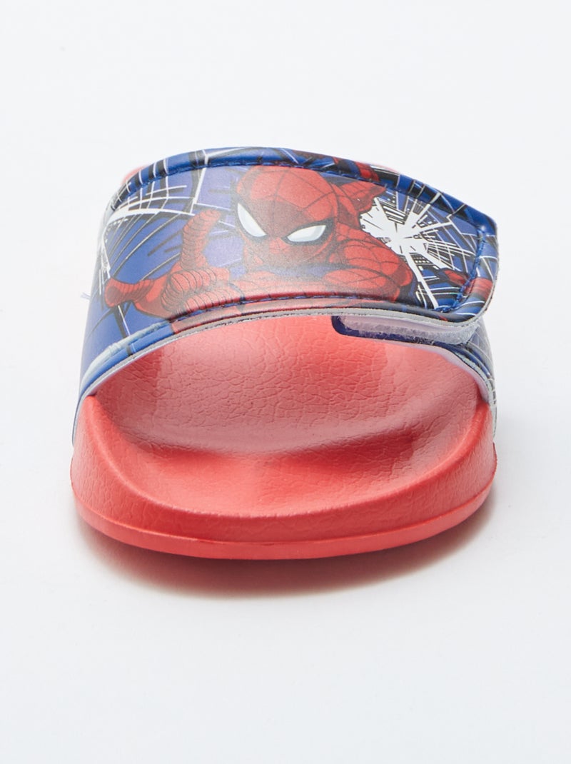 Sandales à large bride 'Spiderman' 'Marvel' ROUGE - Kiabi