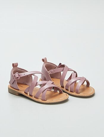 Sandales à multiples brides croisées