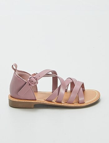 Sandales à multiples brides croisées