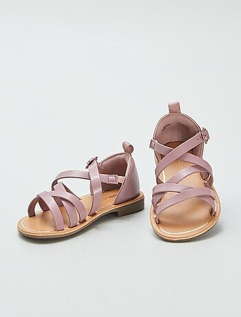 Sandales à multiples brides croisées