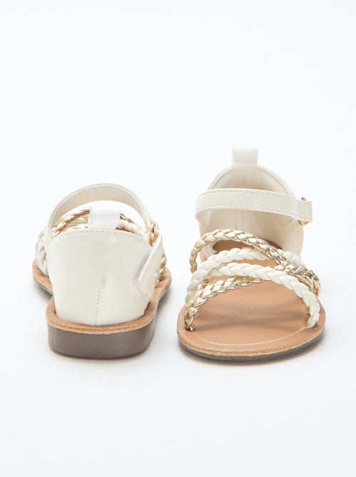 Sandales à multiples brides tressées - Kiabi