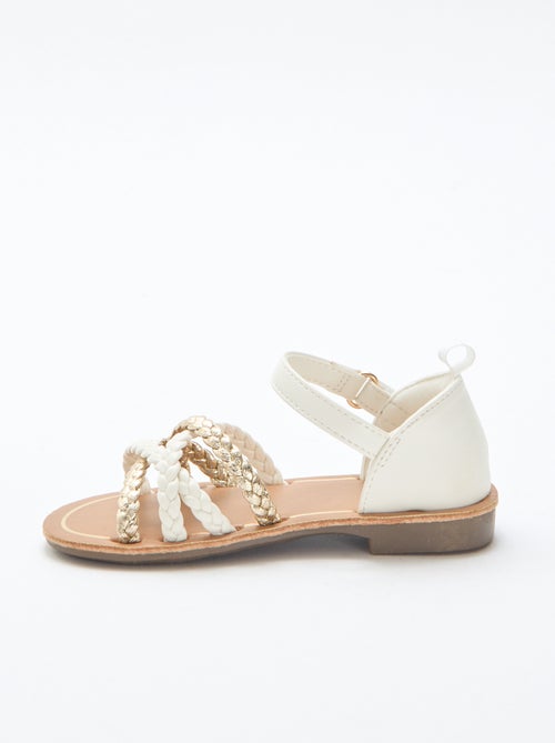 Sandales à multiples brides tressées - Kiabi
