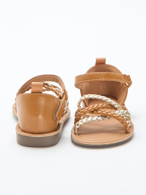 Sandales à multiples brides tressées - Kiabi