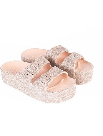 Sandales à paillette compensées Femme CAIPIRINHA GLITTER