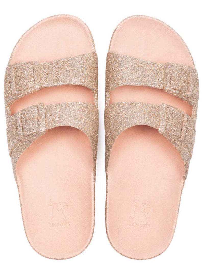 Sandales à Paillettes Pour Adulte Trancoso Beige - Kiabi