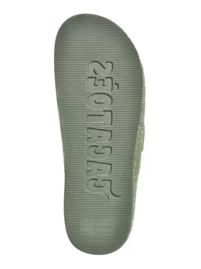 Sandales à Paillettes Pour Adulte Trancoso Kaki - Kiabi