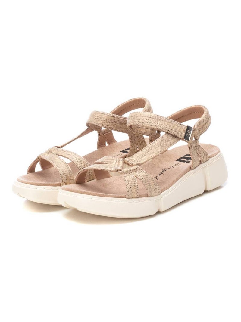 Sandales à plateforme femme Beige - Kiabi