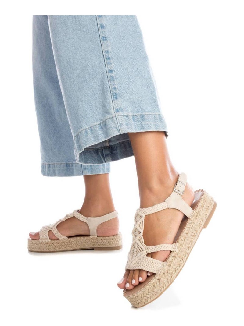 Sandales à plateforme femme Gris - Kiabi