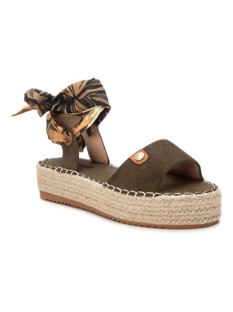 Sandales à plateforme femme Kaki - Kiabi