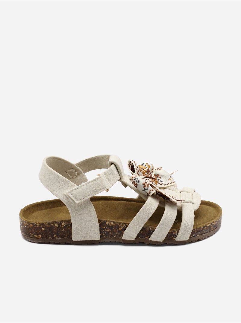 Sandales à scratch Beige - Kiabi