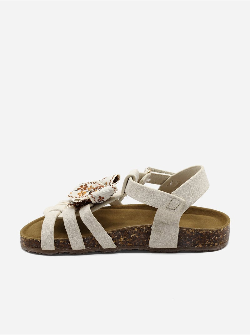 Sandales à scratch Beige - Kiabi