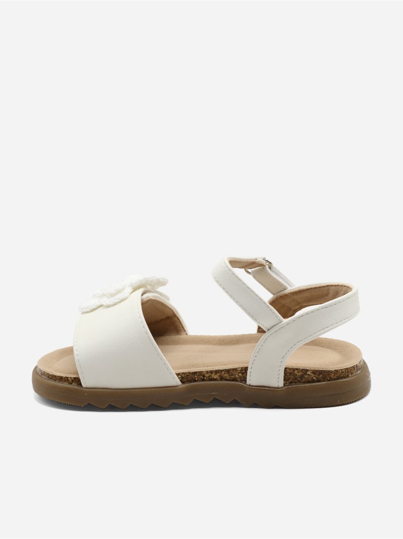 Sandales à scratch Blanc - Kiabi