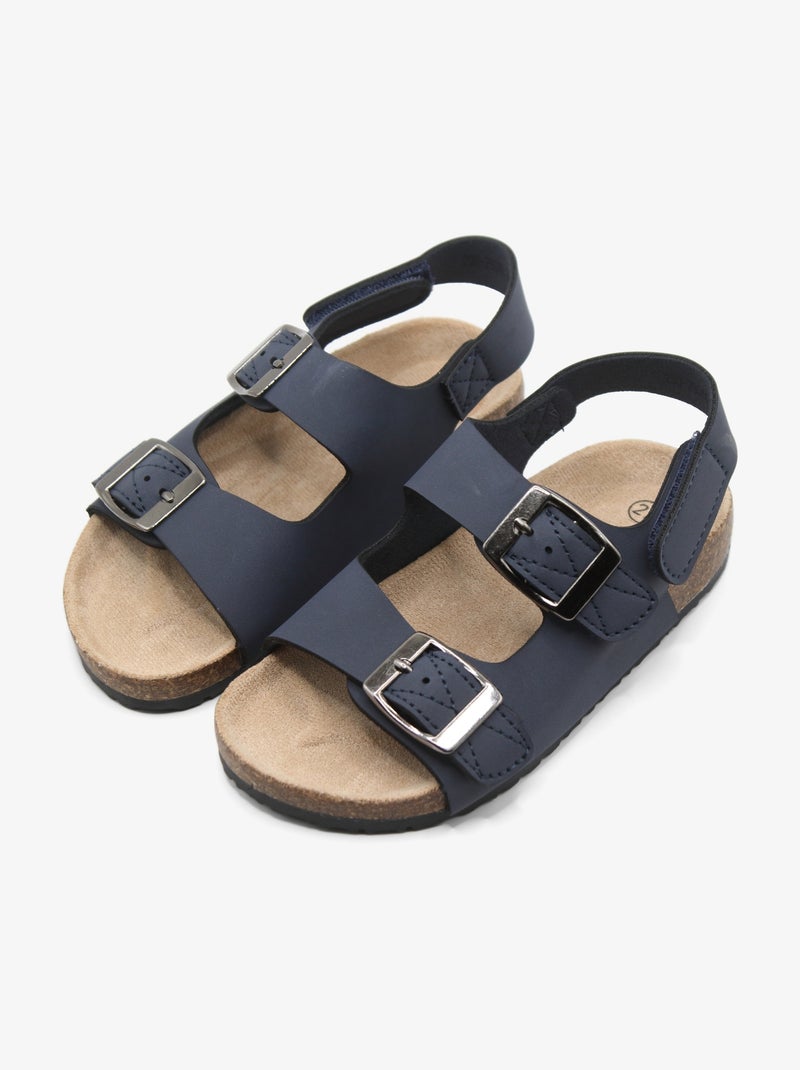 Sandales à scratch Bleu foncé - Kiabi