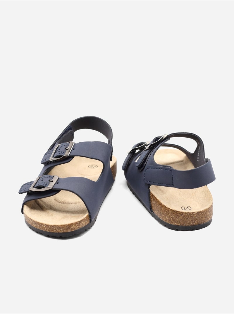 Sandales à scratch Bleu foncé - Kiabi