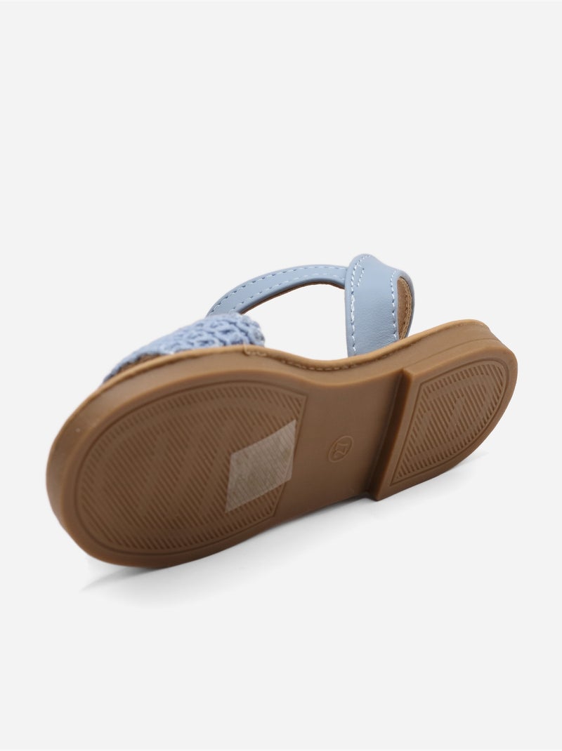 Sandales à scratch Bleu - Kiabi