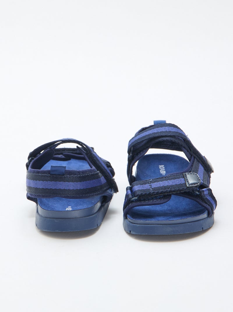 Sandales à scratch bleues Bleu - Kiabi