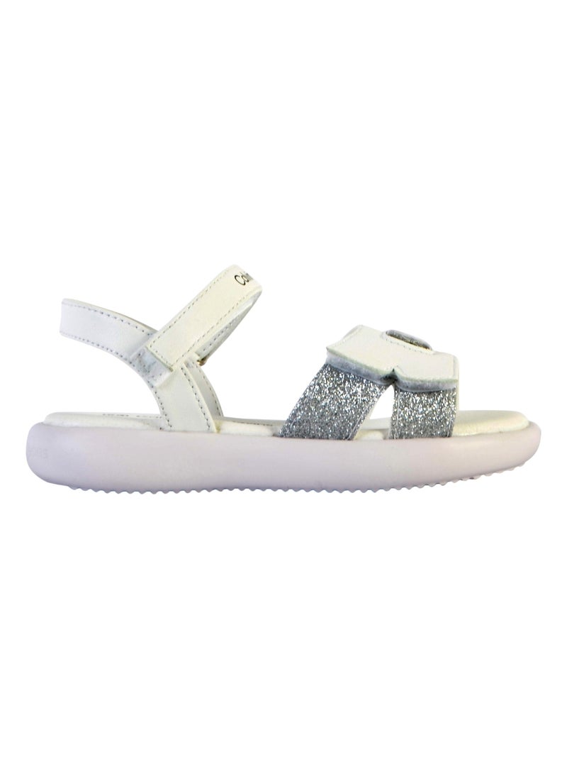 Sandales à Scratch Enfant Calvin Klein Jeans Velcro V3A2-8050 Blanc - Kiabi