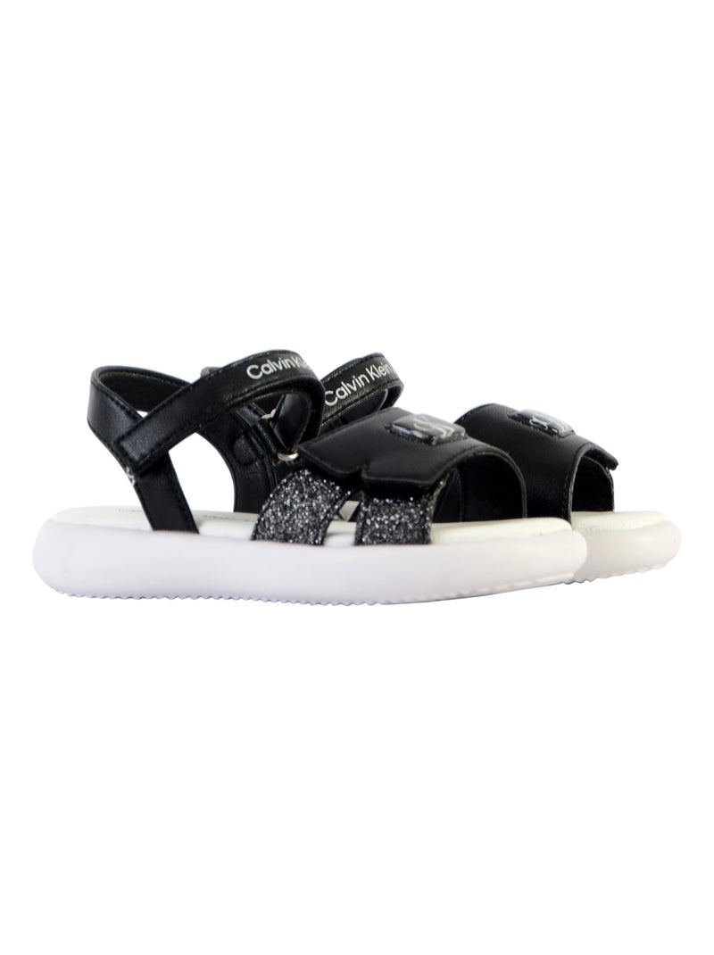 Sandales à Scratch Enfant Calvin Klein Jeans Velcro V3A2-8050 Noir - Kiabi