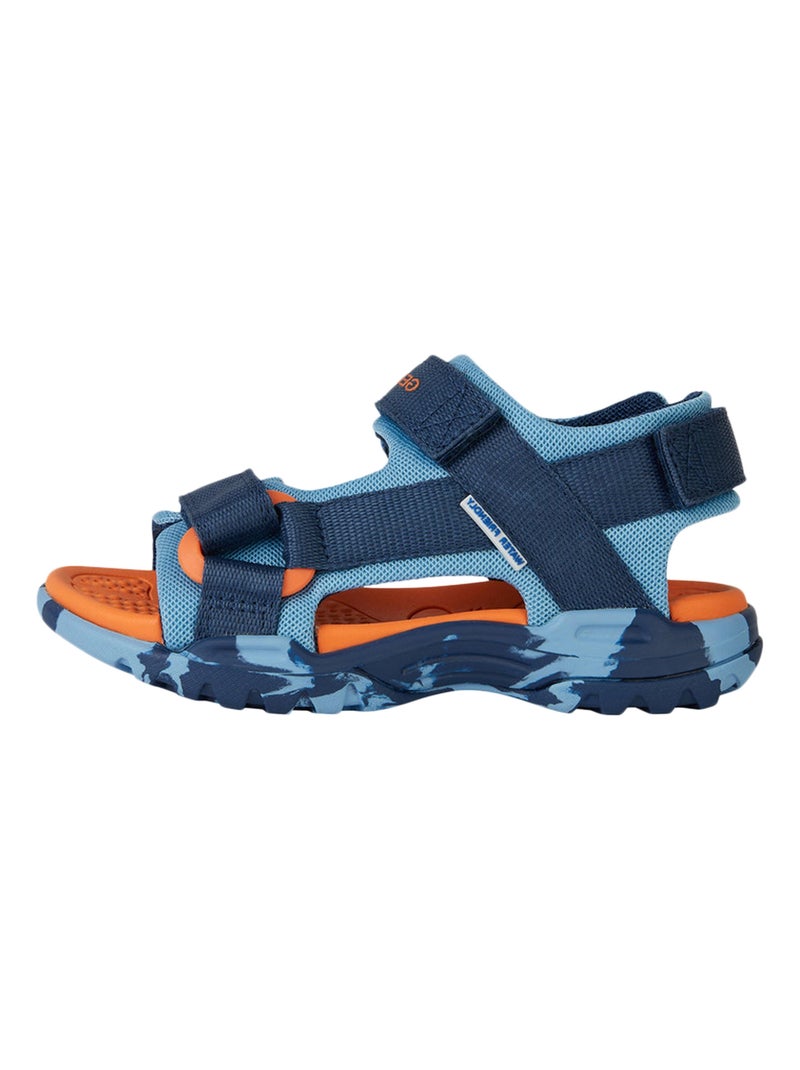 Sandales à Scratch Enfant Geox Borealis Bleu - Kiabi