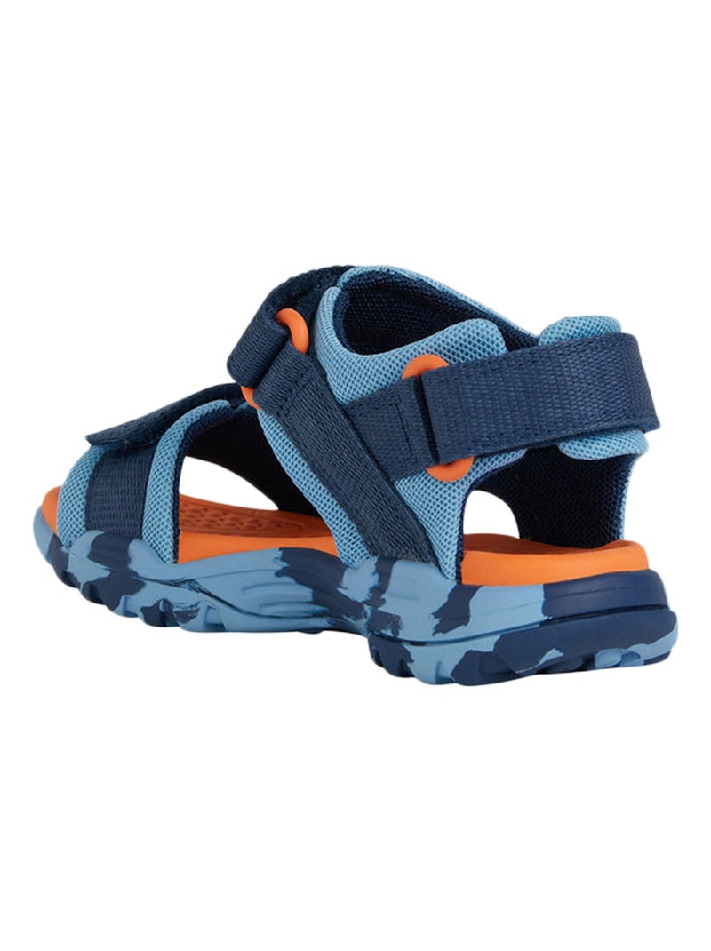 Sandales à Scratch Enfant Geox Borealis Bleu - Kiabi