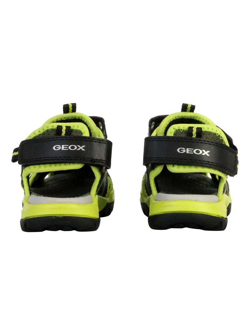 Sandales à Scratch Enfant Geox Borealis Noir - Kiabi