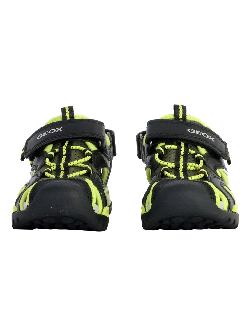 Sandales à Scratch Enfant Geox Borealis Noir - Kiabi