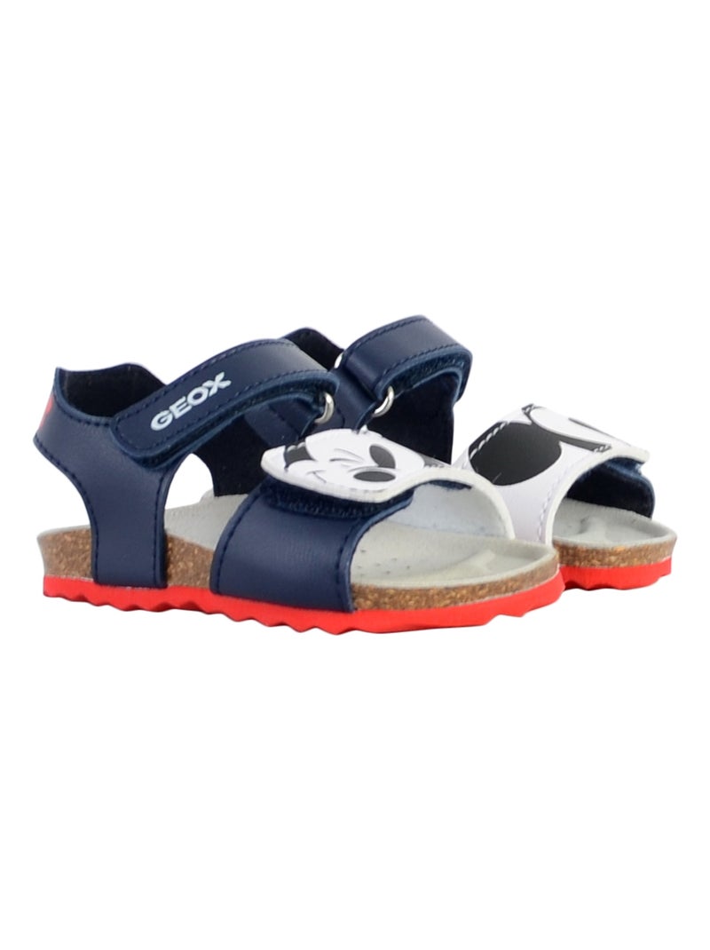 Sandales à Scratch Enfant Geox Chalki Bleu - Kiabi