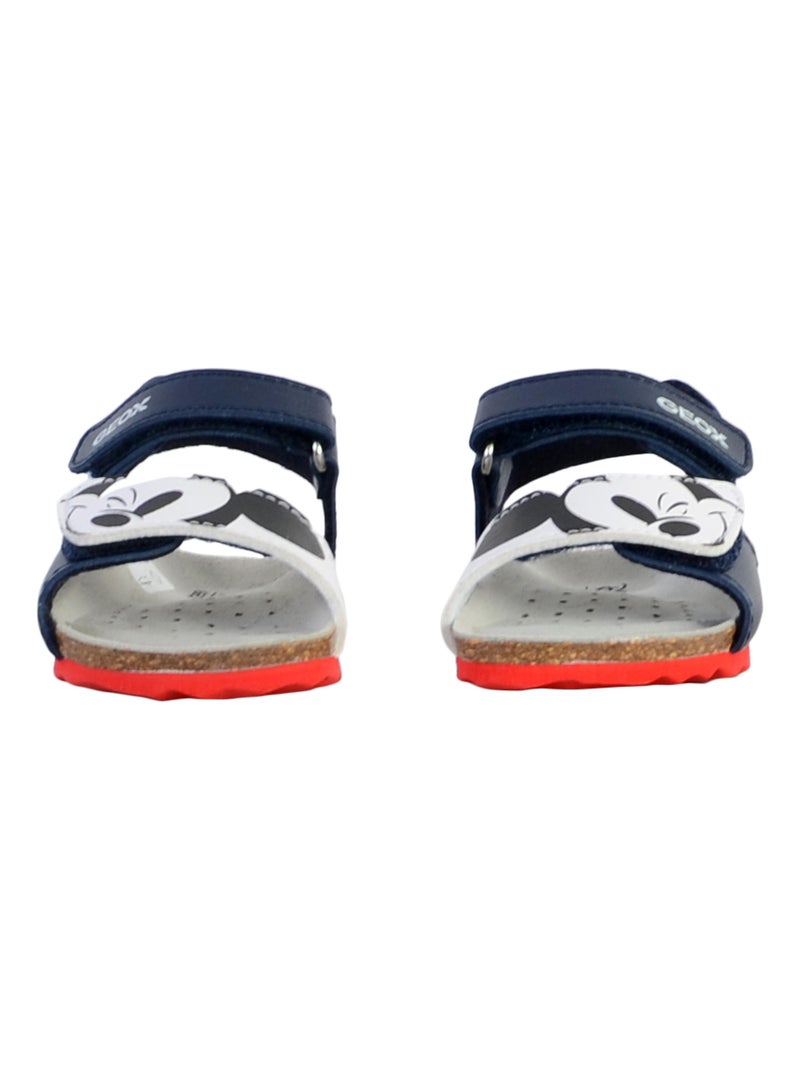 Sandales à Scratch Enfant Geox Chalki Bleu - Kiabi