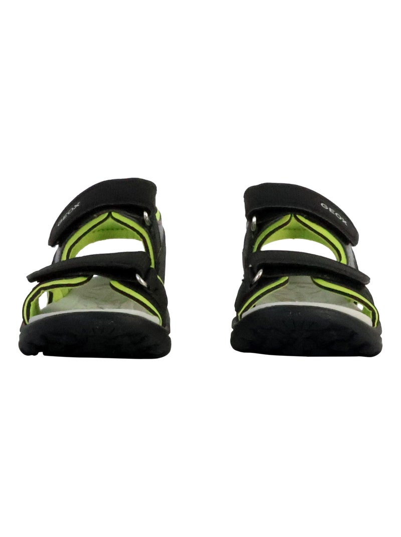 Sandales à Scratch Enfant Geox Vaniett Noir - Kiabi