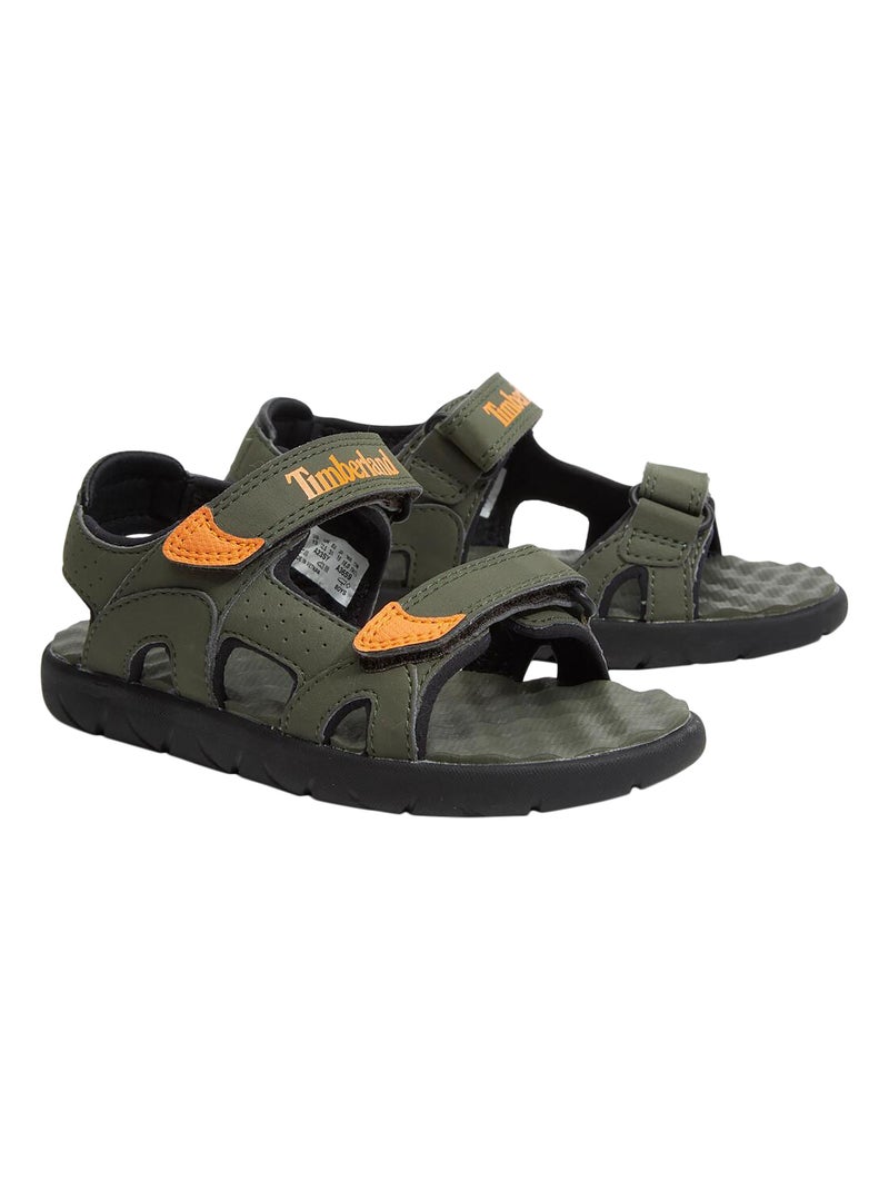 Sandales à Scratch Enfant Junior Timberland Perkins Row Vert - Kiabi