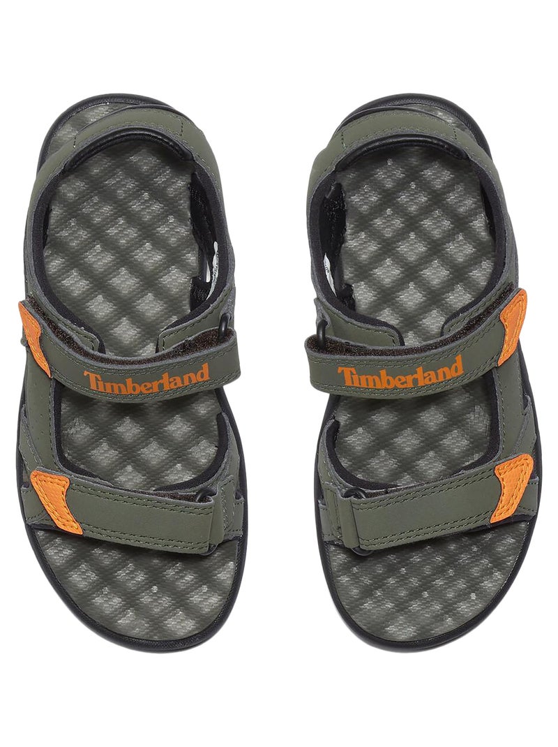 Sandales à Scratch Enfant Junior Timberland Perkins Row Vert - Kiabi