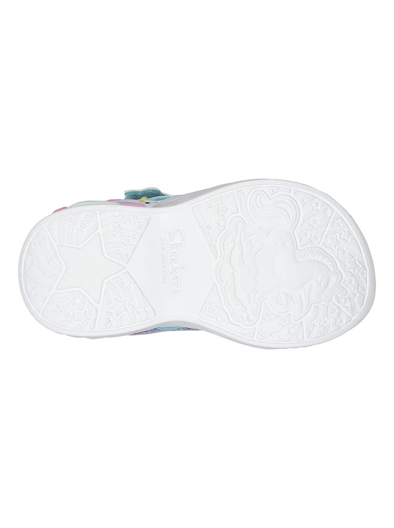Sandales à Scratch Enfant Skechers Majestic Bliss Multicolore - Kiabi
