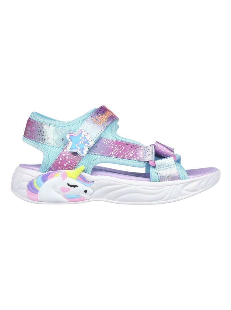 Sandales à Scratch Enfant Skechers Majestic Bliss Multicolore - Kiabi