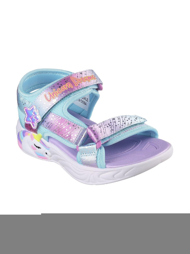 Sandales à Scratch Enfant Skechers Majestic Bliss Multicolore - Kiabi