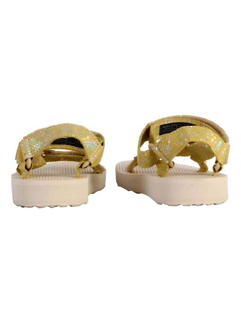 Sandales à Scratch Enfant Teva Original Universal Sparklie Jaune - Kiabi