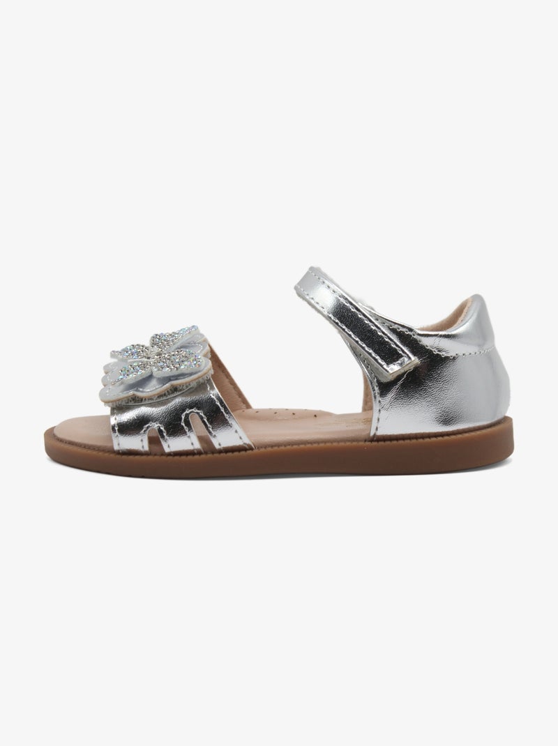 Sandales à scratch Gris - Kiabi