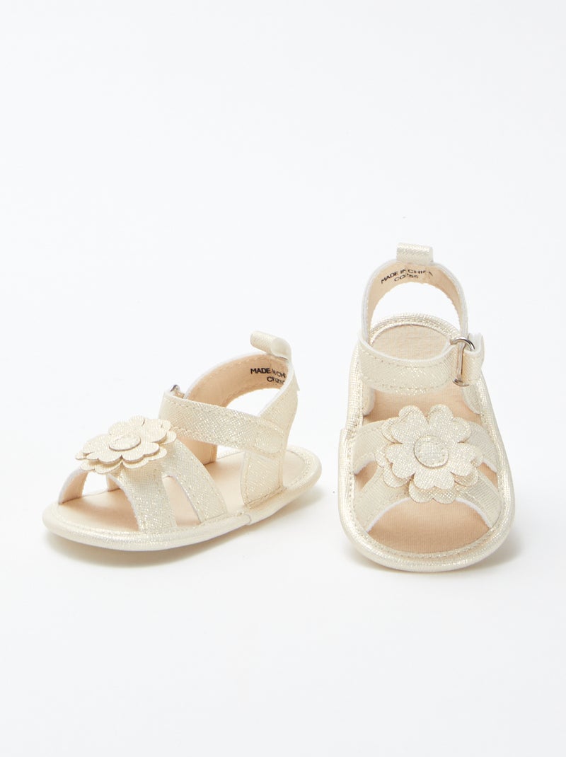 Chaussures Roses Andanines Avec Fleur Et Boucle Strass - Taille 2 UK (EU 18), Neuves En Boîte