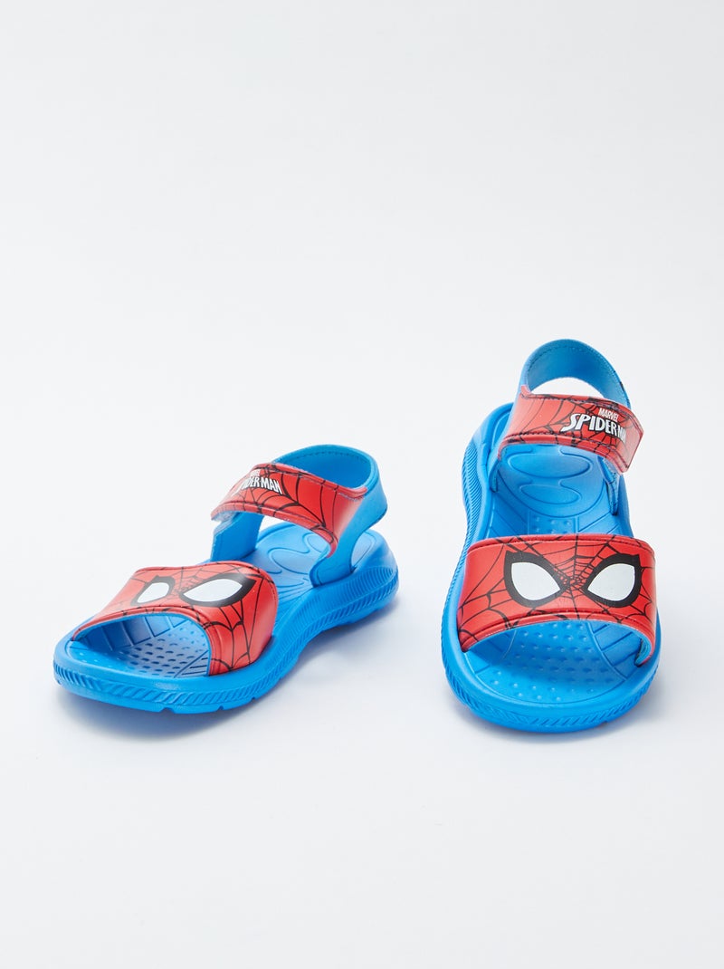 Sandales à scratch 'Marvel' 'Spider Man' ROUGE - Kiabi