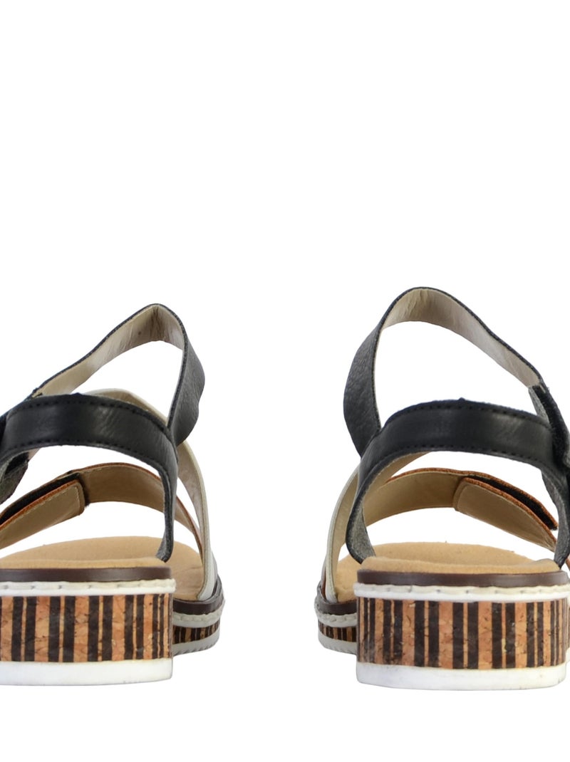 Sandales à scratch Rieker Eagle Noir - Kiabi