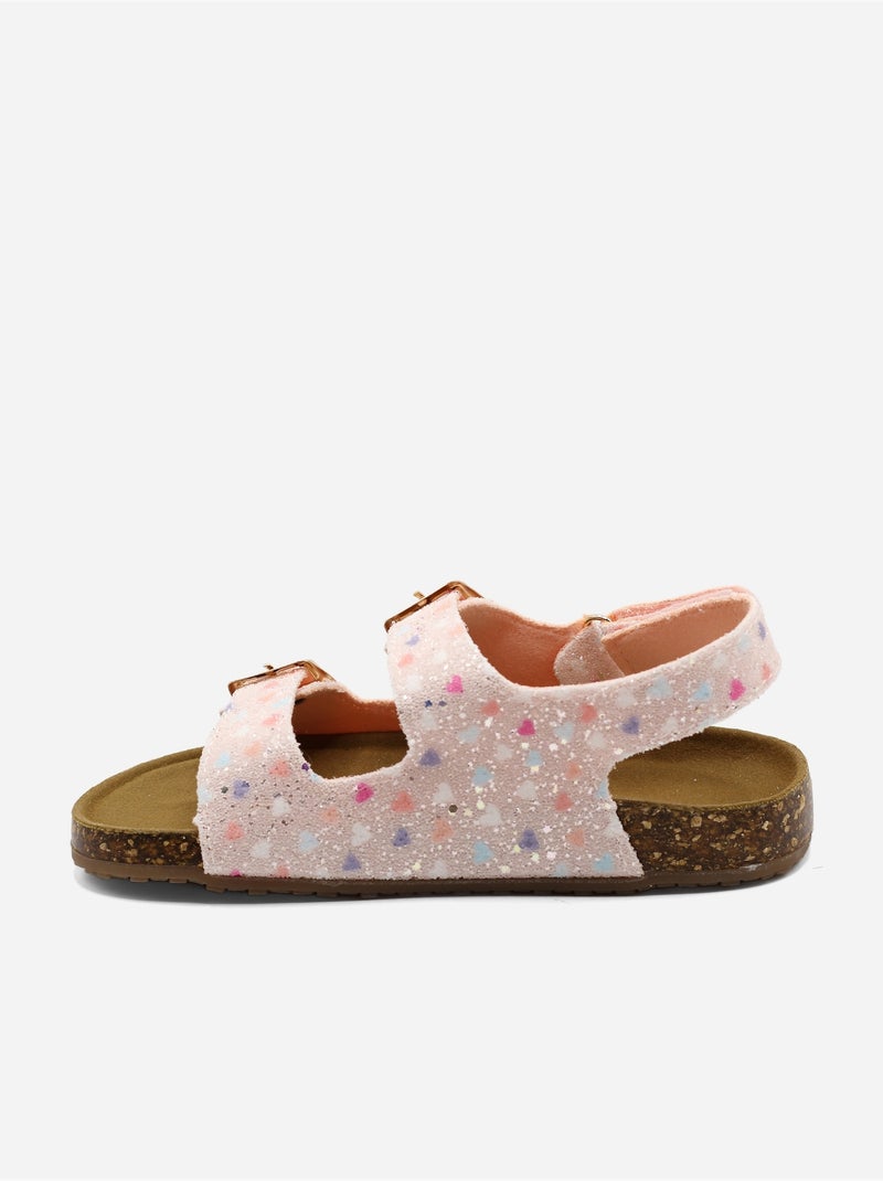 Sandales à scratch Rose - Kiabi