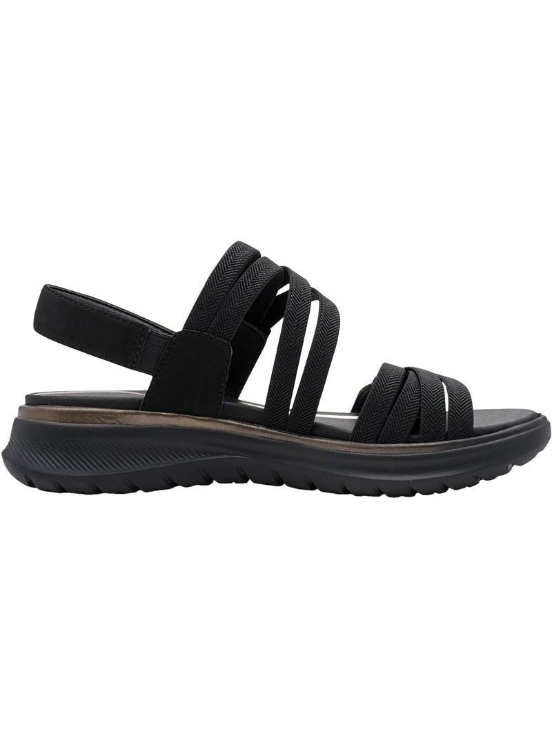 Sandales à Scratch Tamaris Comfort Noir - Kiabi