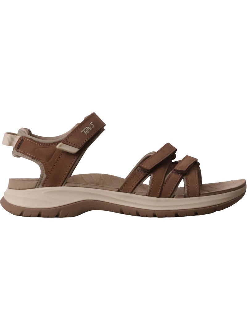 Sandales à Scratch Teva W Tirra Sport Leather Marron - Kiabi