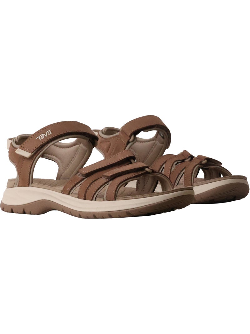 Sandales à Scratch Teva W Tirra Sport Leather Marron - Kiabi