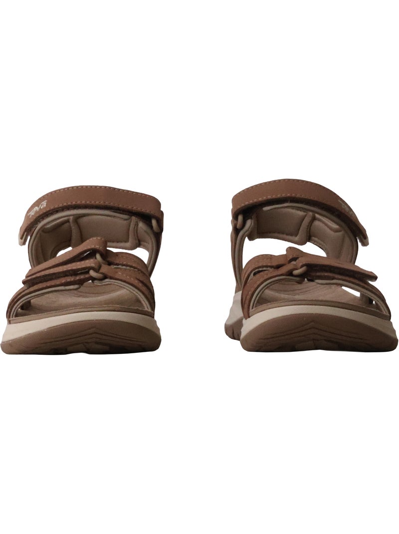 Sandales à Scratch Teva W Tirra Sport Leather Marron - Kiabi