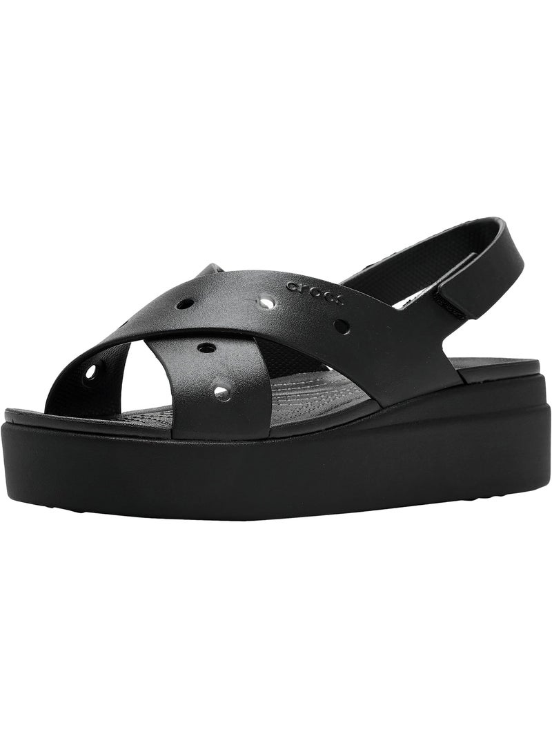 Sandales à Scratches Crocs Brooklyn 4u cross strap Noir - Kiabi