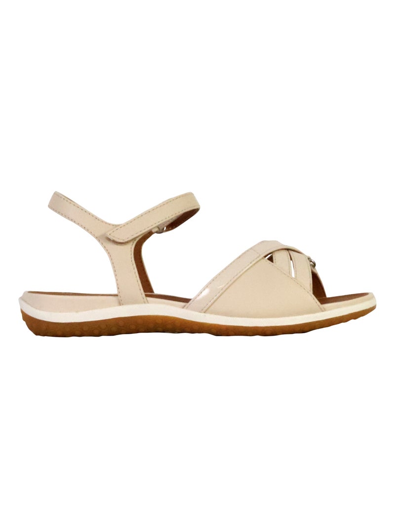 Sandales à Scratches Geox Vega Beige - Kiabi