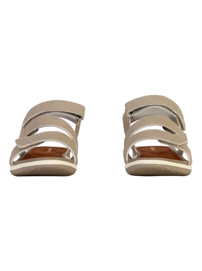 Sandales à Scratches Geox Vega Beige - Kiabi