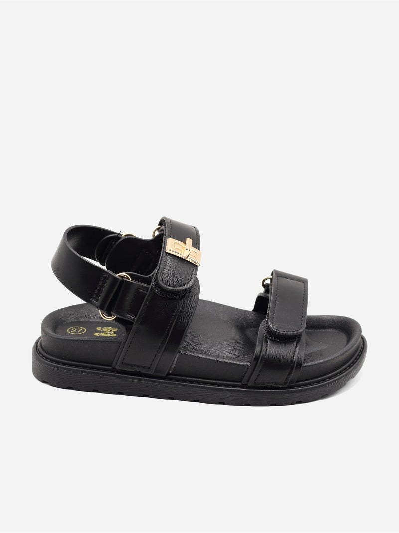 Sandales à scratchs - Doremi Noir - Kiabi