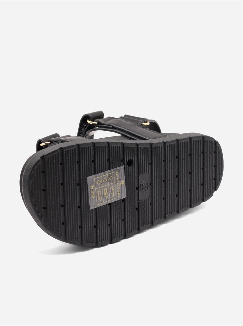 Sandales à scratchs - Doremi Noir - Kiabi